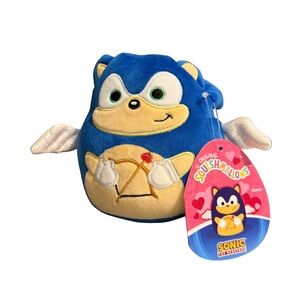 Squishmallows Blue and Cream Plush Toy